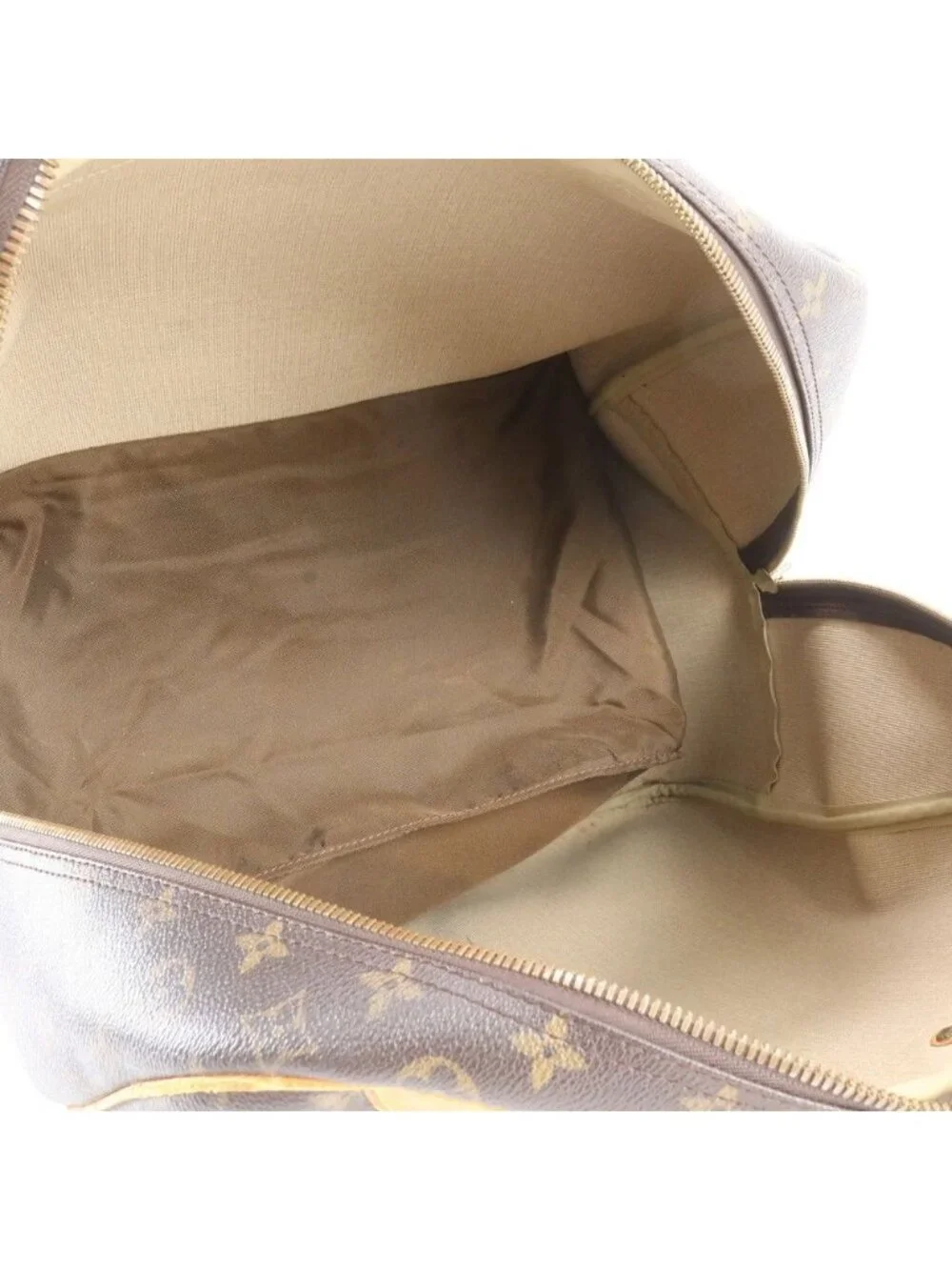 Louis Vuitton Monogram Evasion Leather Boston Bag Tote Carry
